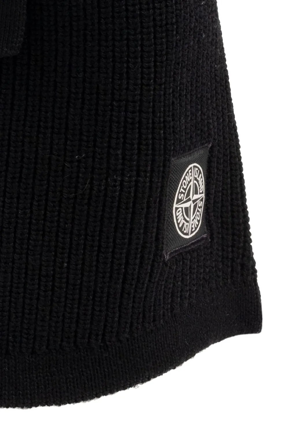 Logo Patch Knitted Balaclava Hat