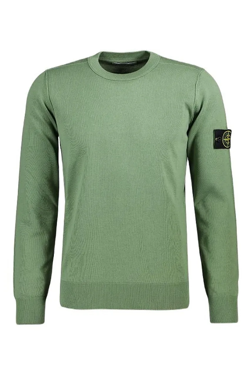 Stone Island Logo Patch Knitted Jumper
