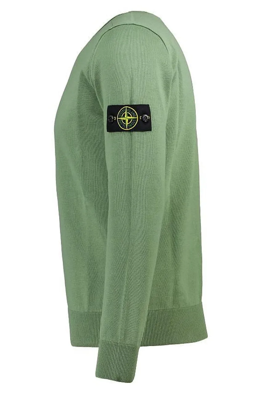Stone Island Logo Patch Knitted Jumper
