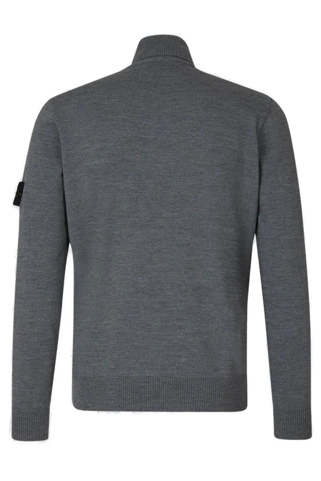 Stone Island Logo Patch Roll-Neck Jumper