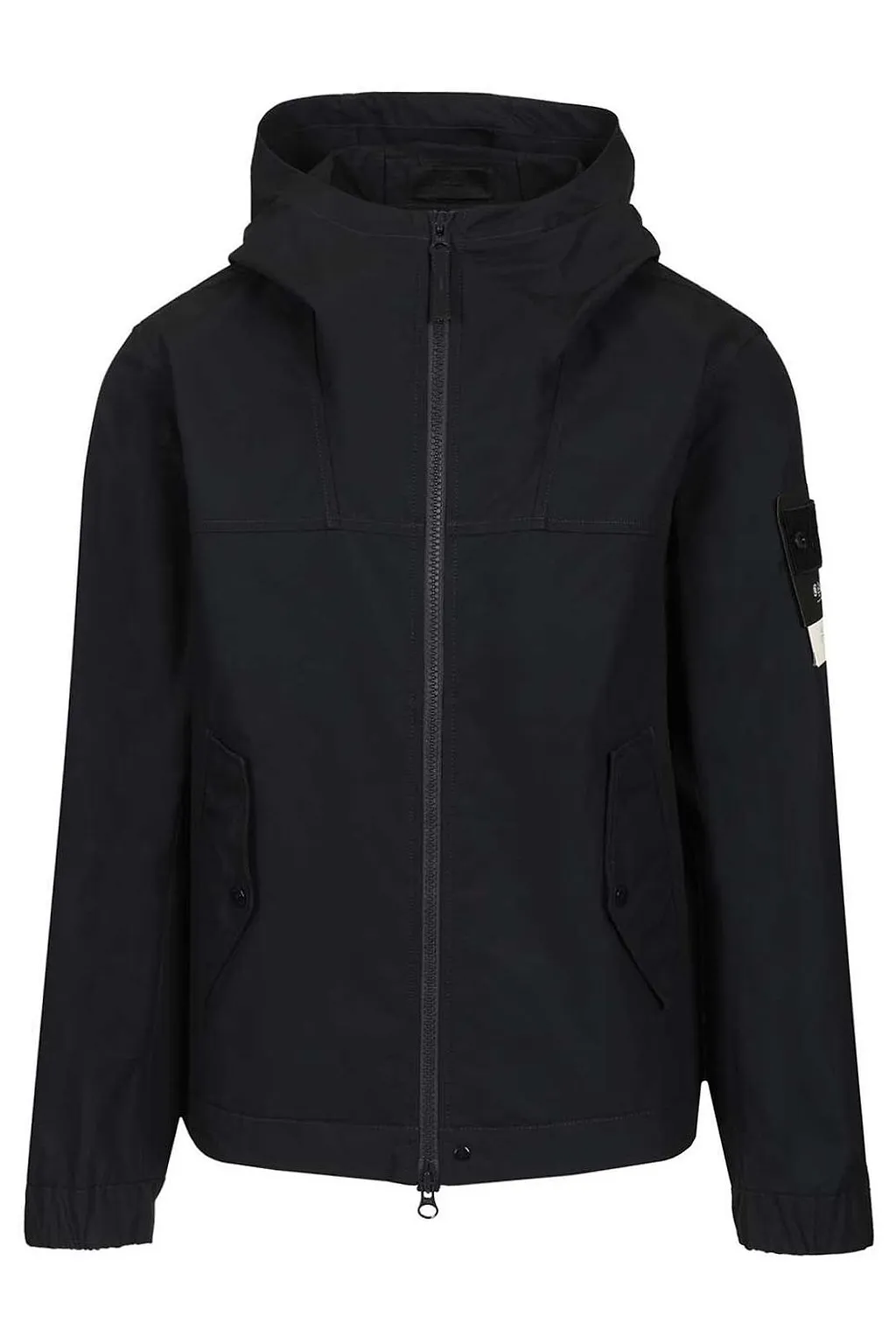 Stone Island Logo Patch Zip-Up Jacket