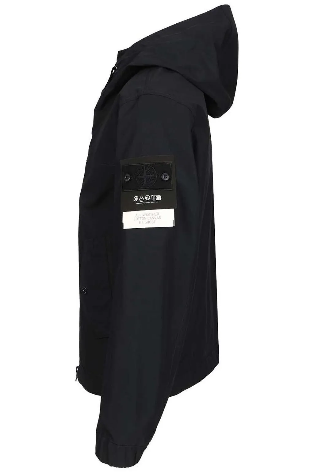 Stone Island Logo Patch Zip-Up Jacket