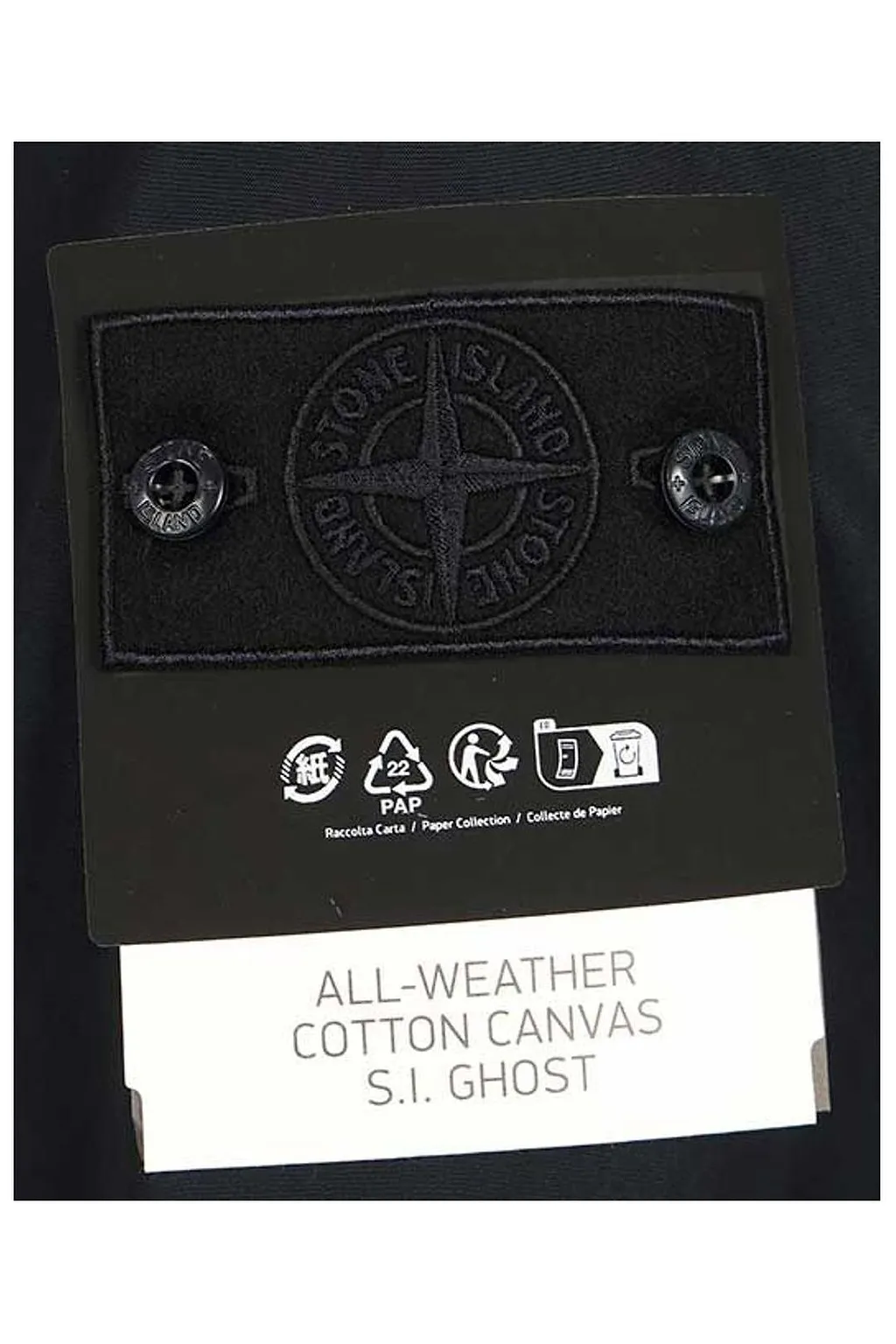 Stone Island Logo Patch Zip-Up Jacket