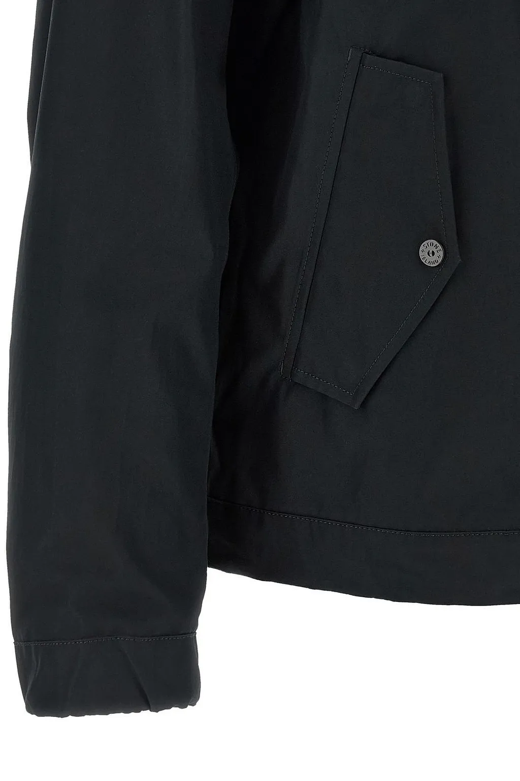 Stone Island Logo Patch Zip-Up Jacket