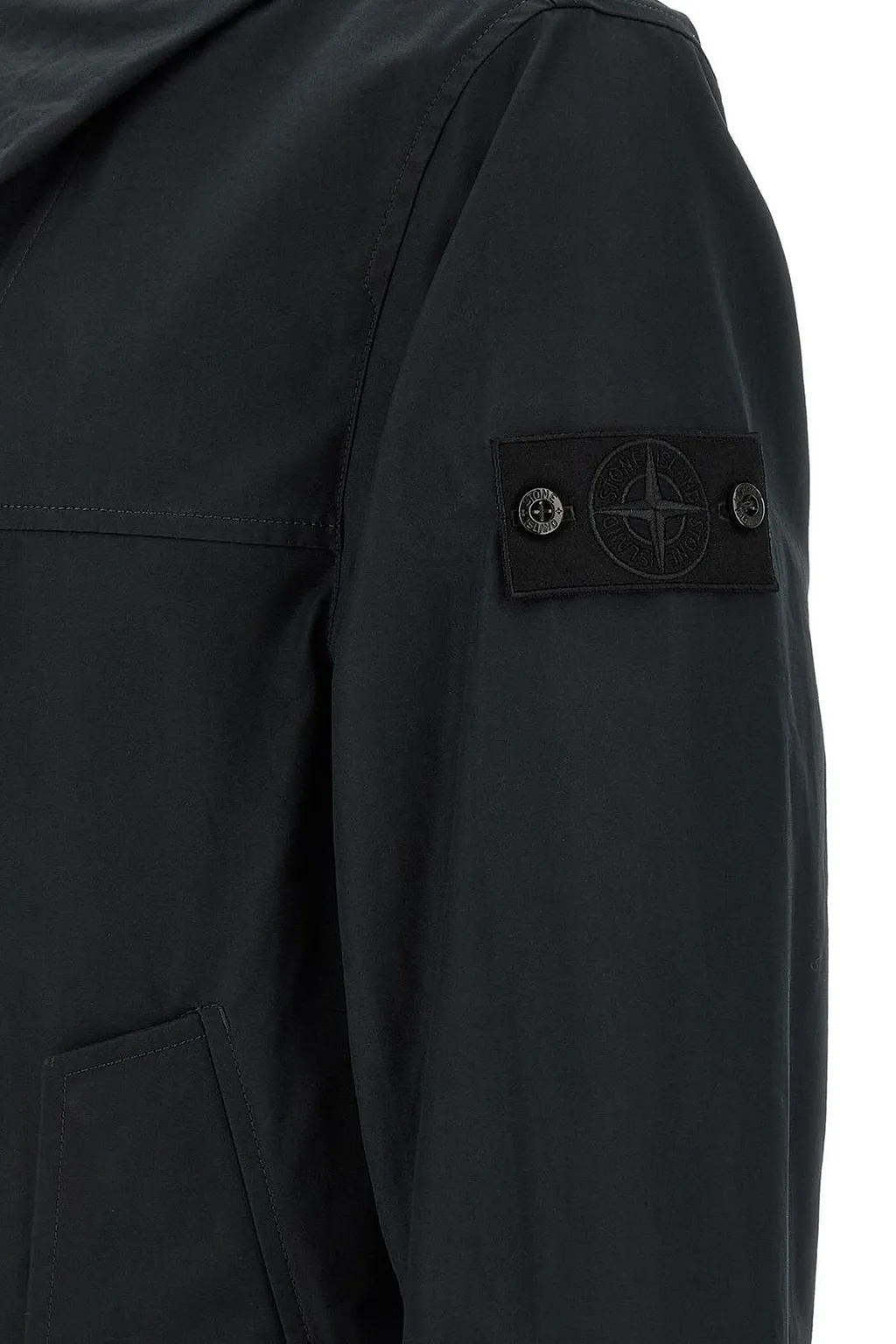 Stone Island Logo Patch Zip-Up Jacket