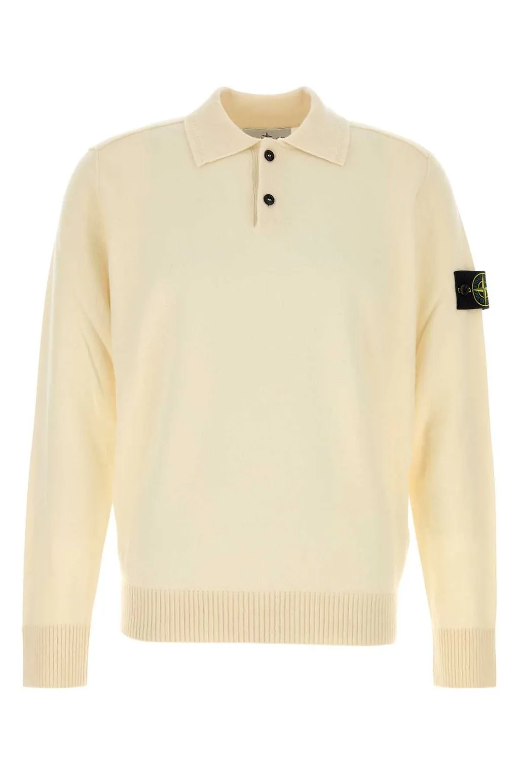 Stone Island Rws Badge-Sleeve Polo Shirt