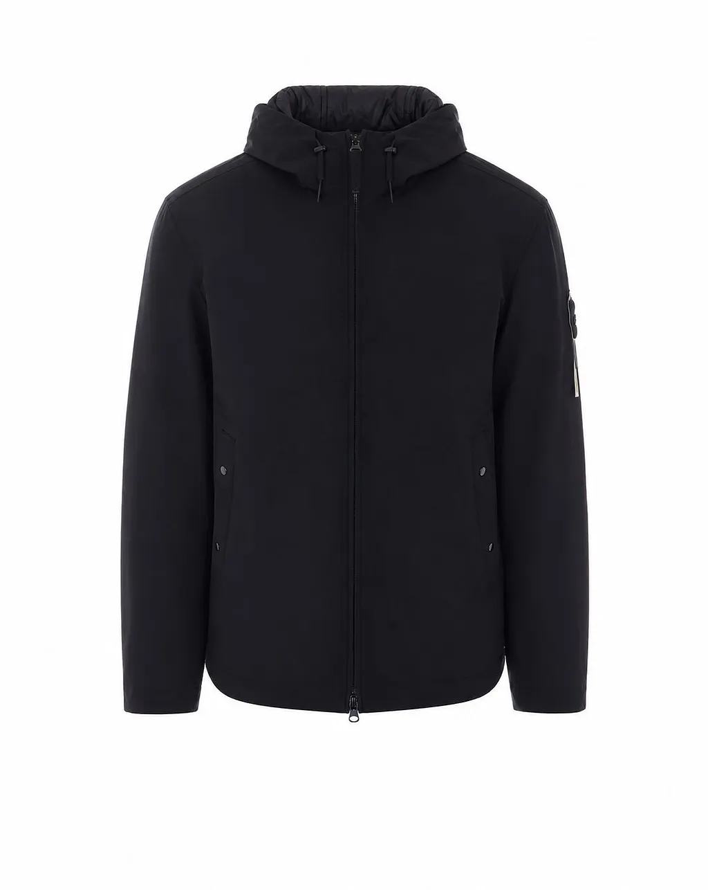 Stone Island Logo Patch Zip-Up Hooded Jacket