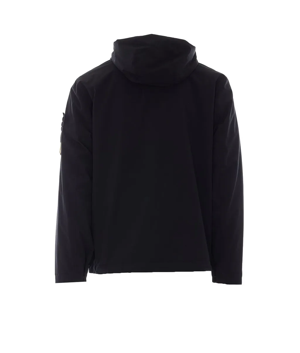 Stone Island Logo Patch Zip-Up Hooded Jacket