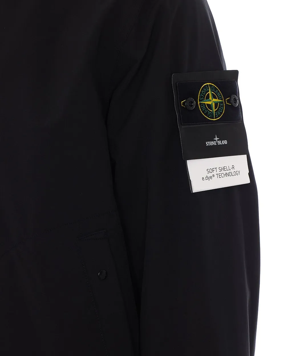 Stone Island Logo Patch Zip-Up Hooded Jacket