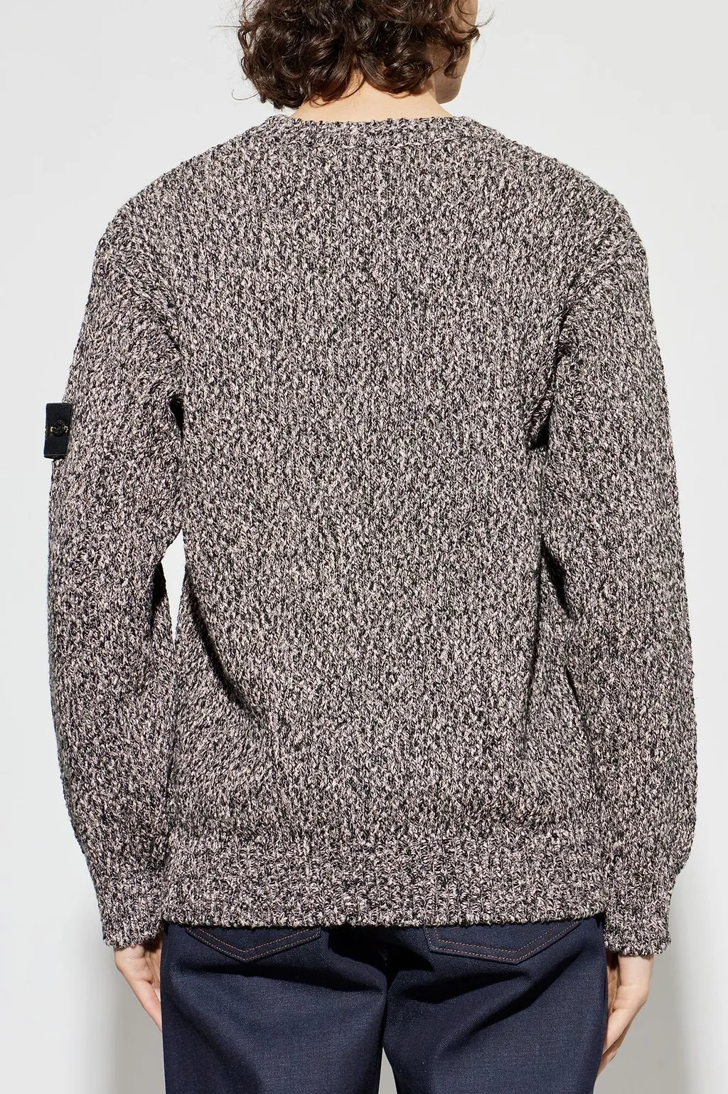 Stone Island Textured Crew-Neck Knitted Sweater