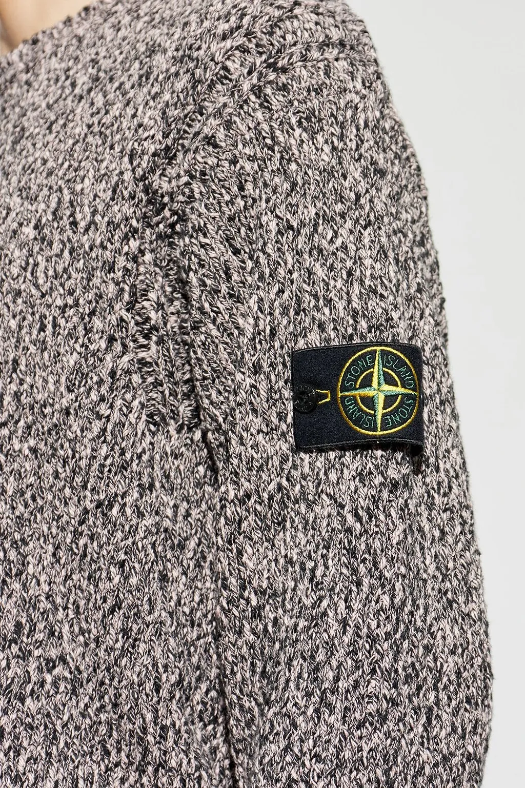 Stone Island Textured Crew-Neck Knitted Sweater