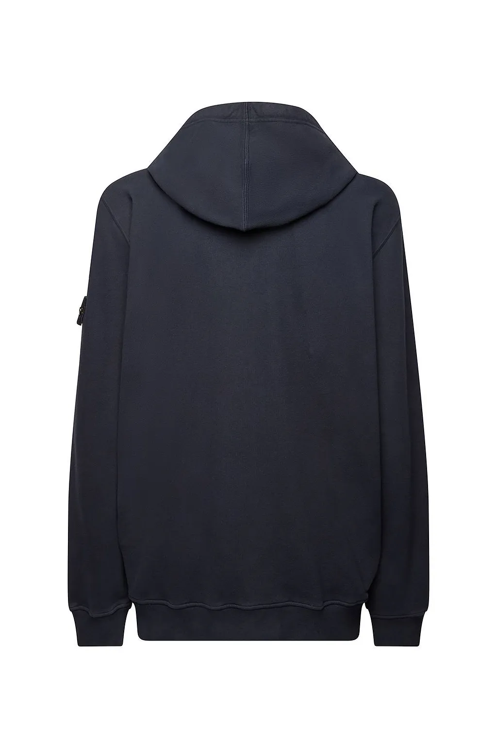 Stone Island Zip-Up Compass Patch Hoodie