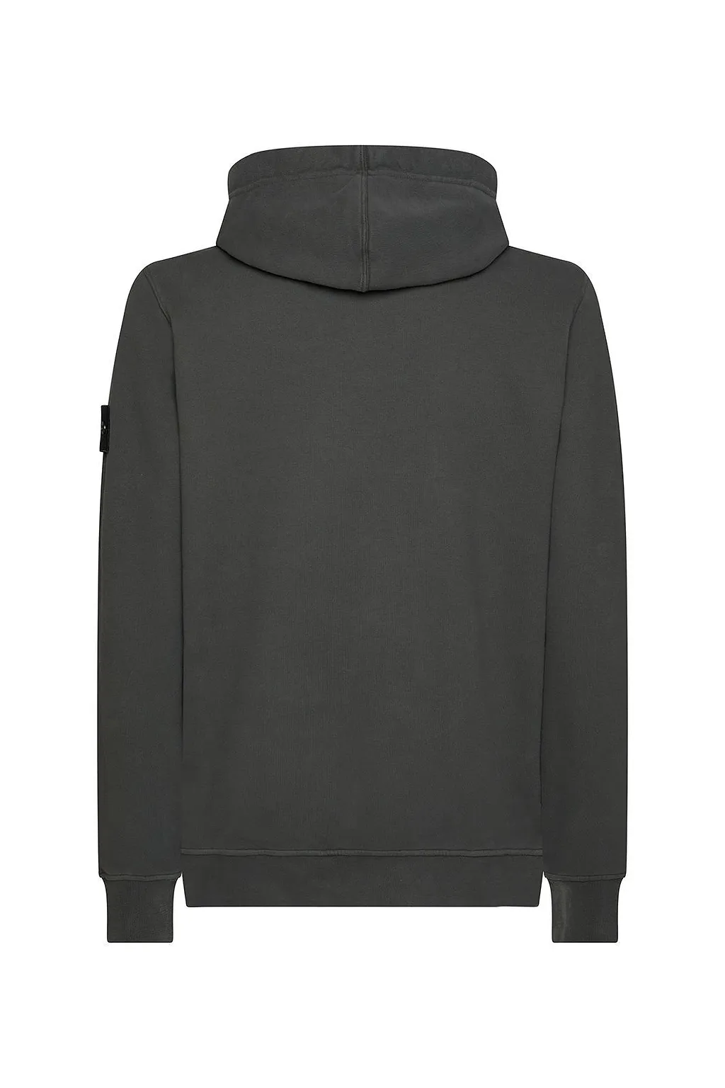 Stone Island Zip-Up Compass Patch Hoodie