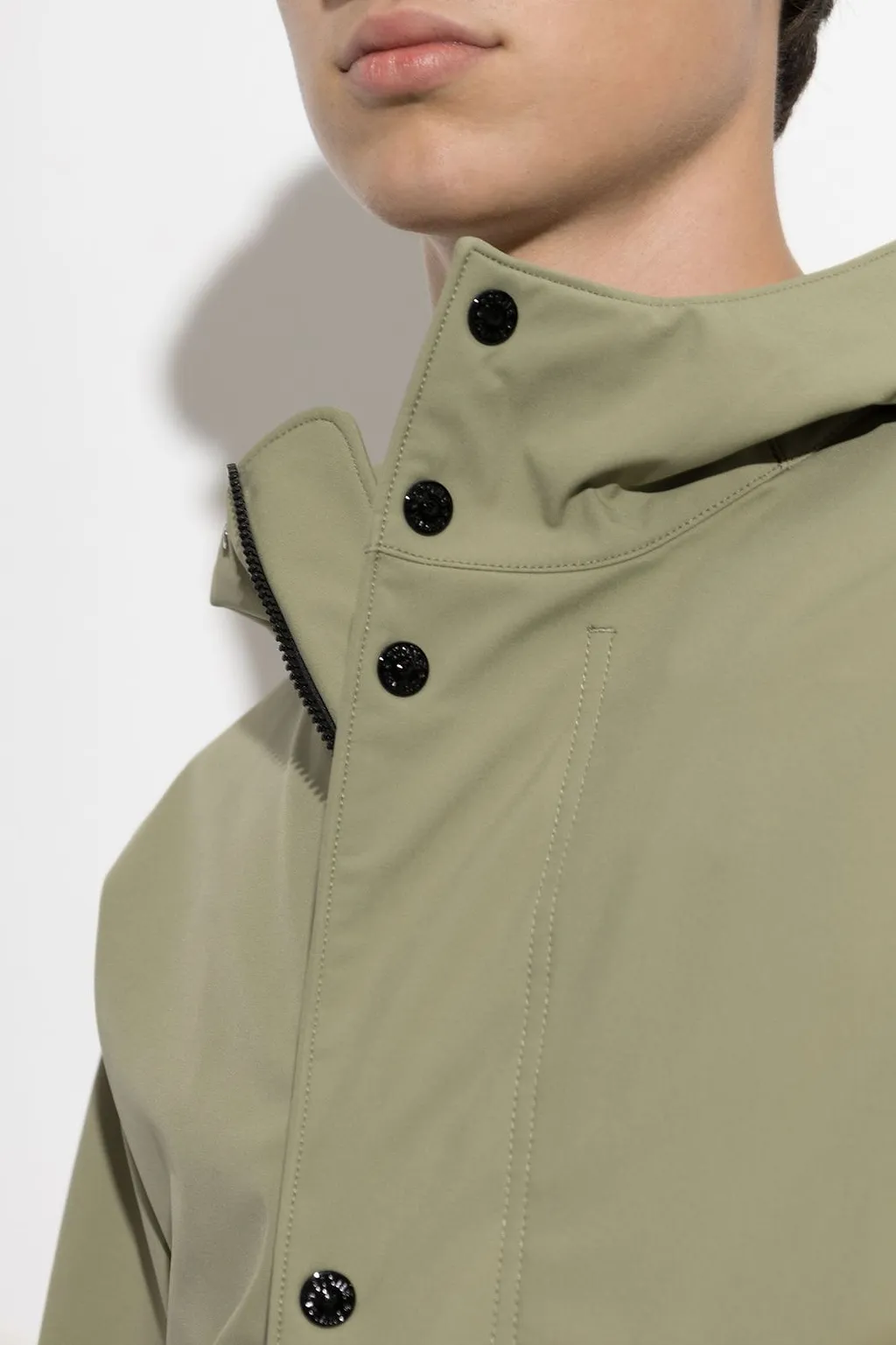 Stone Island Zip-Up Hooded Jacket