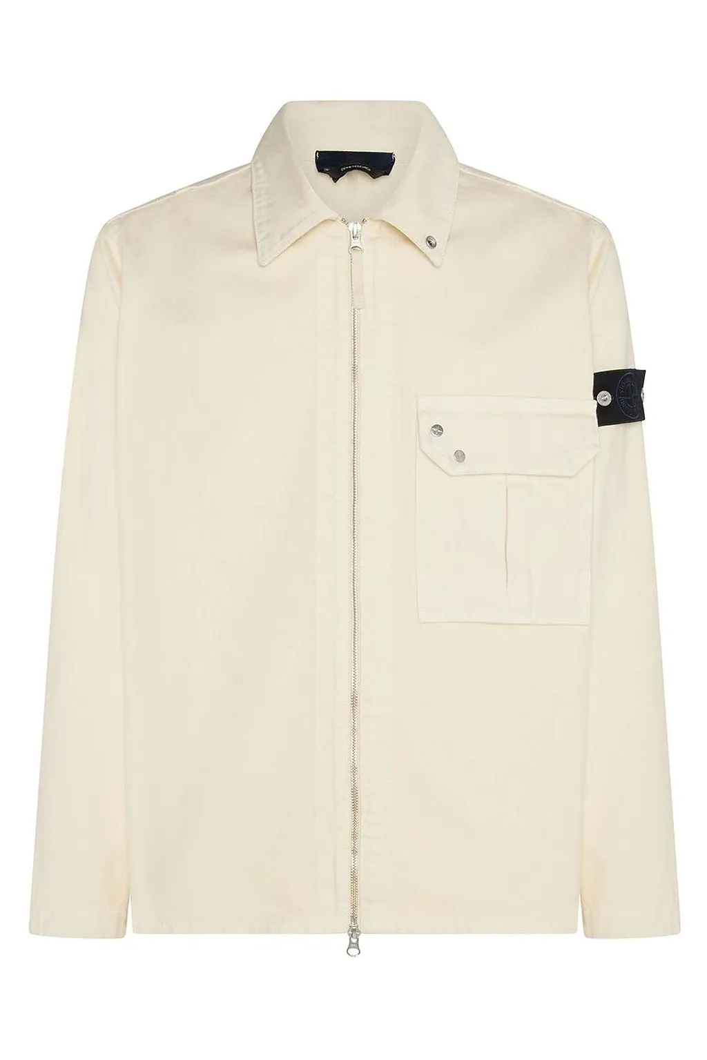 Stone Island Zipped Denim Overshirt