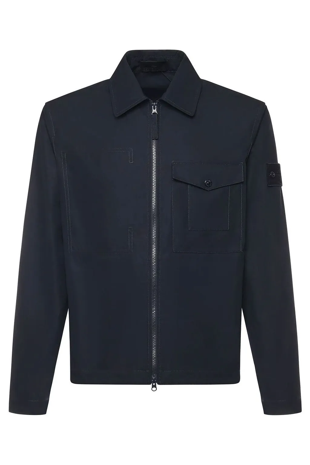 Stone Island Logo Patch Zipped Jacket