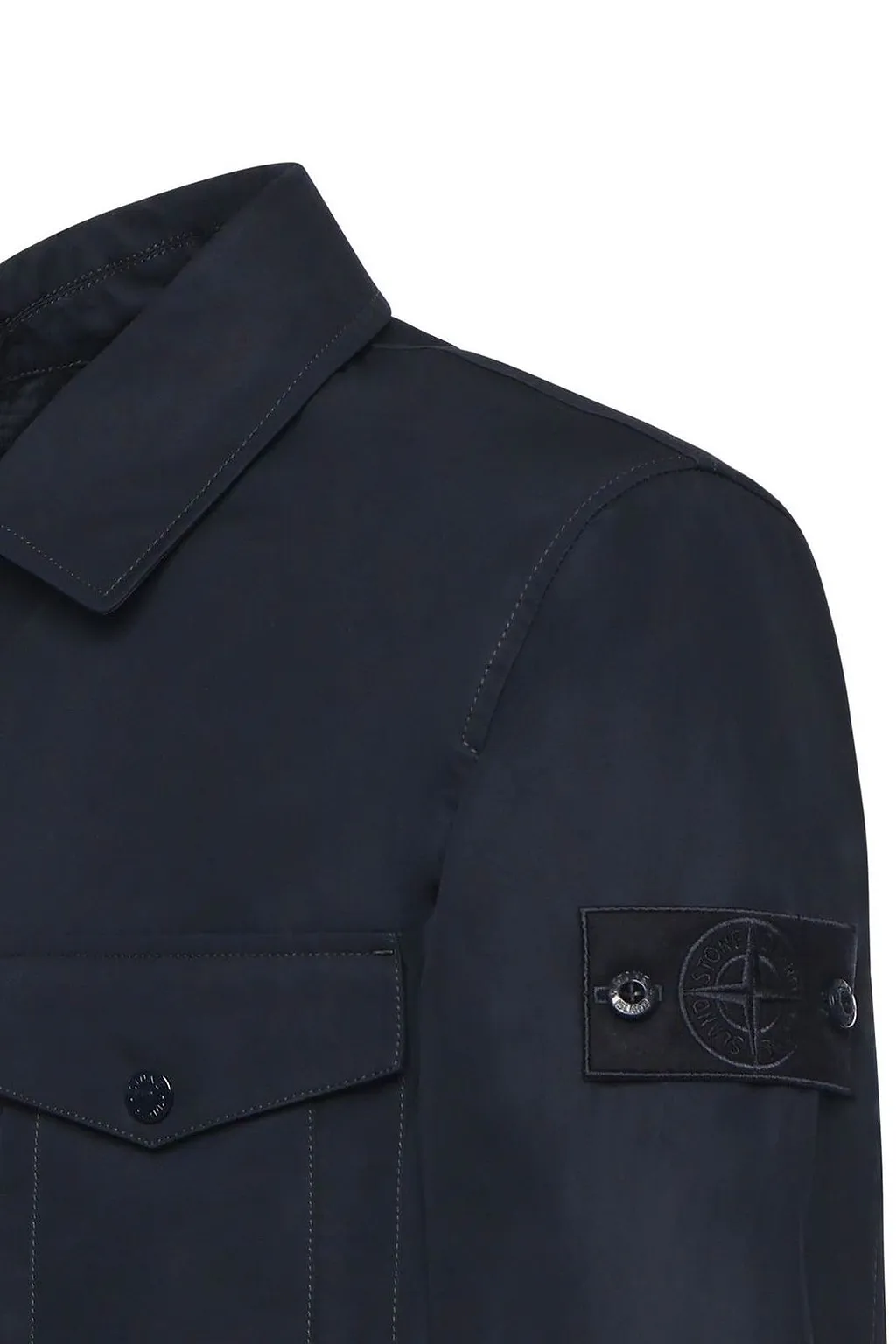 Stone Island Logo Patch Zipped Jacket