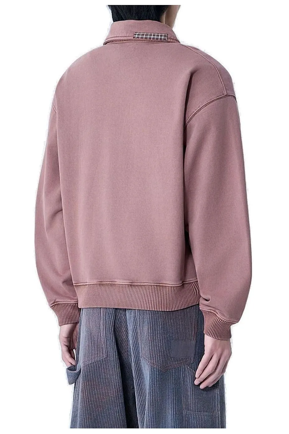Story Mfg. Half-Zip Patchwork Sweatshirt
