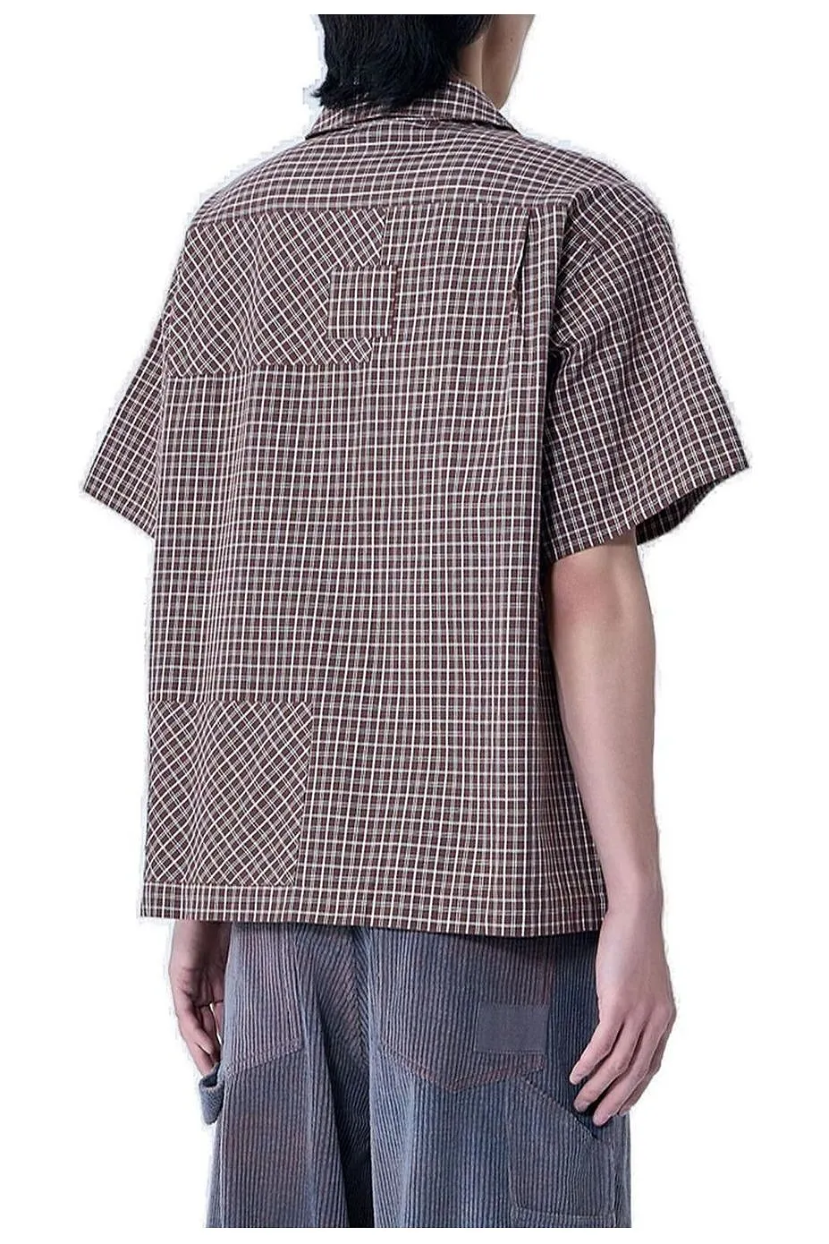 Story Mfg. Check-Patterned Short-Sleeved Shirt