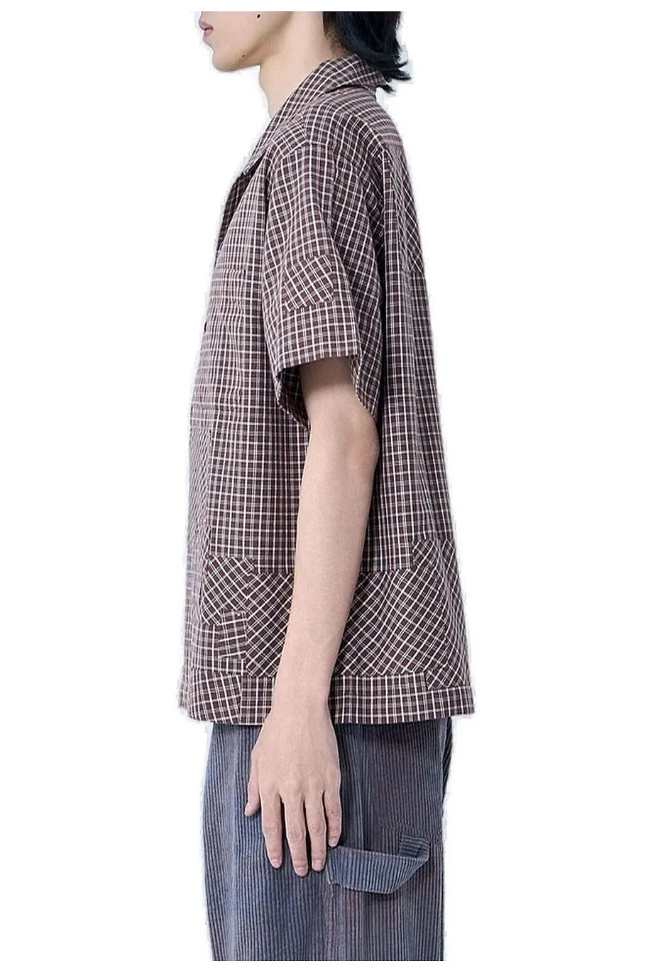 Story Mfg. Check-Patterned Short-Sleeved Shirt