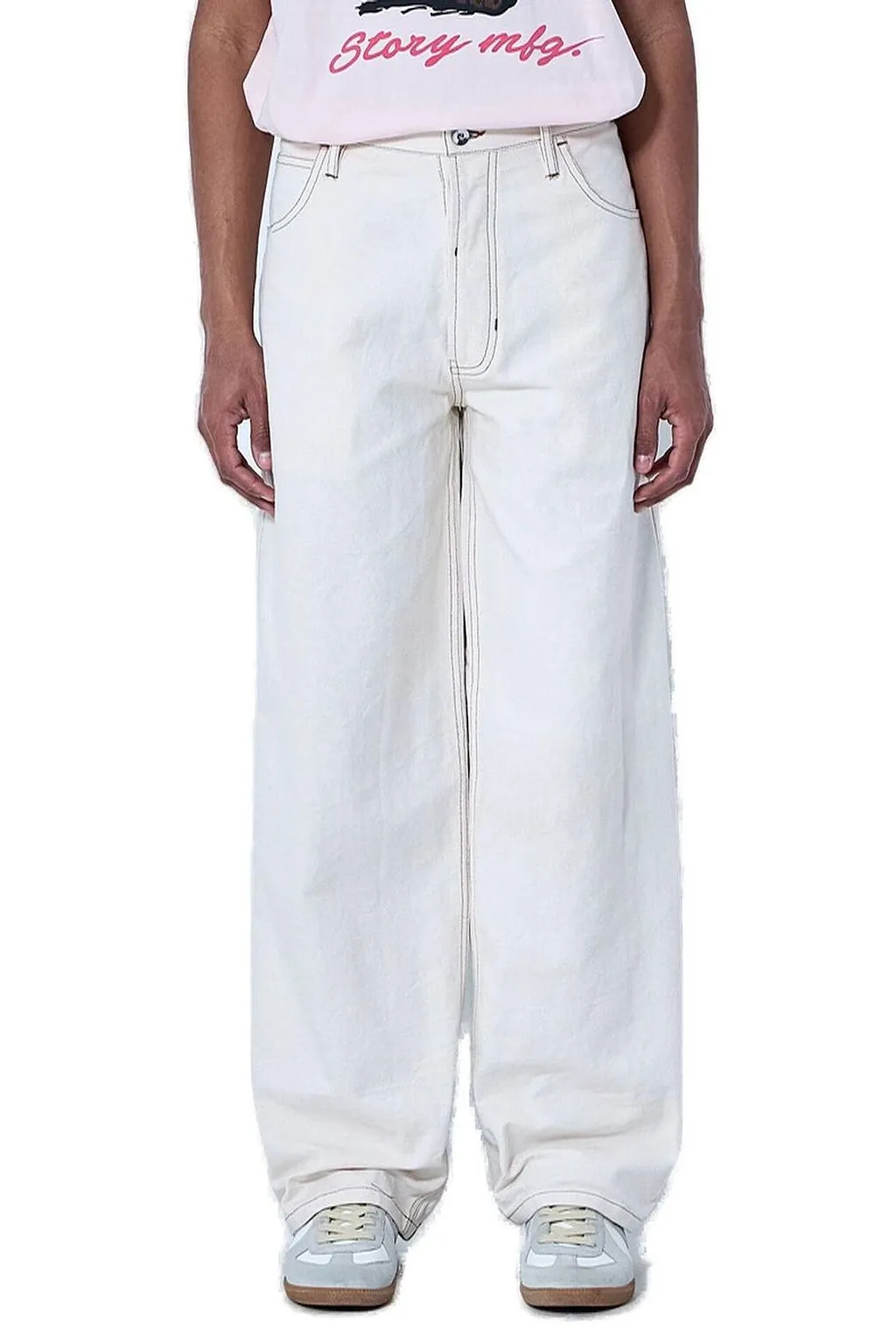 Story Mfg. Poetry Patchwork Wide-Leg Jeans