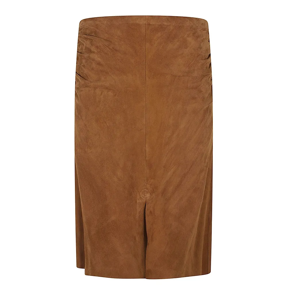 Ooma Ruched Midi Skirt