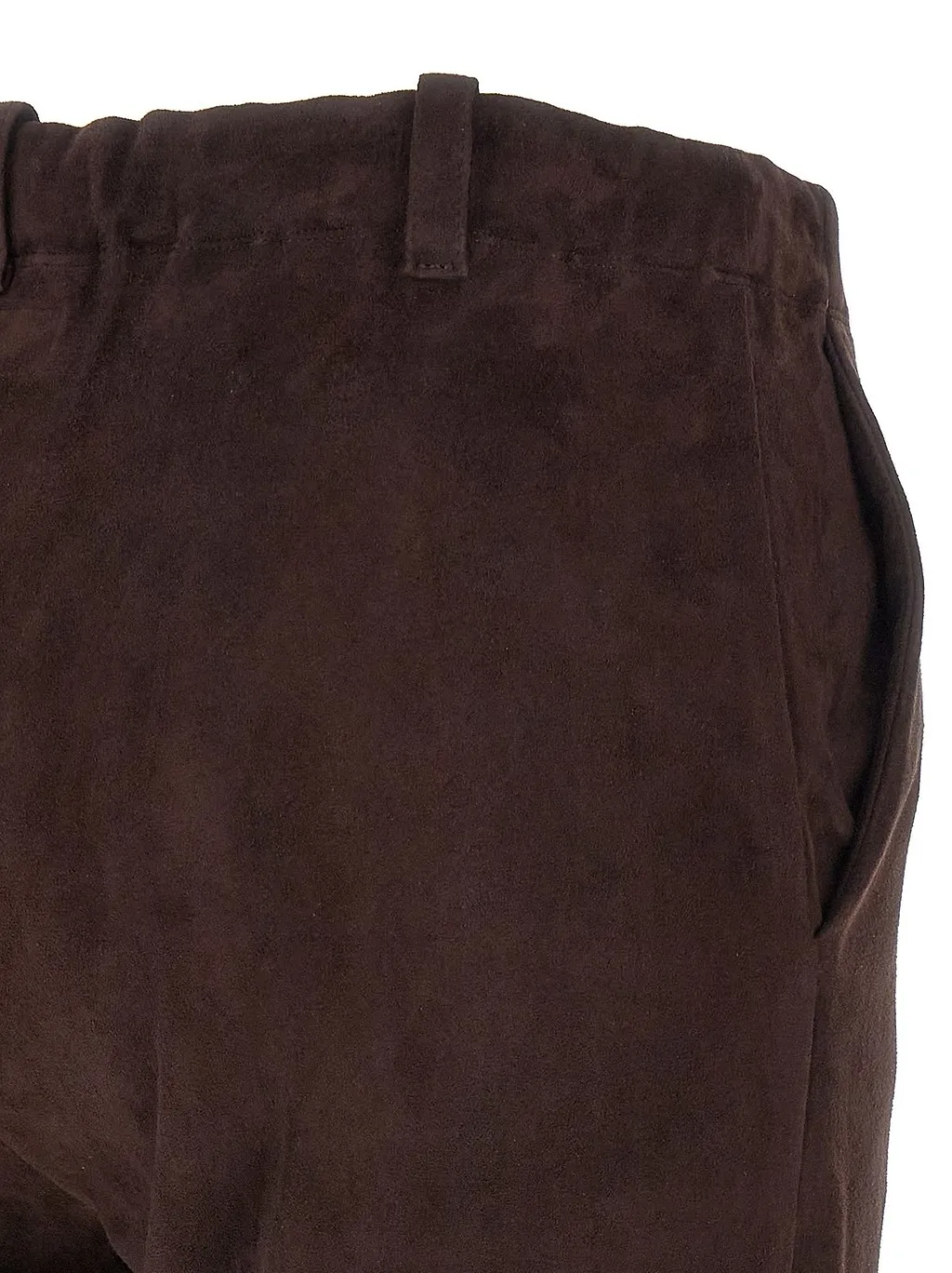 Stouls Oswald Suede Straight-Leg Pants