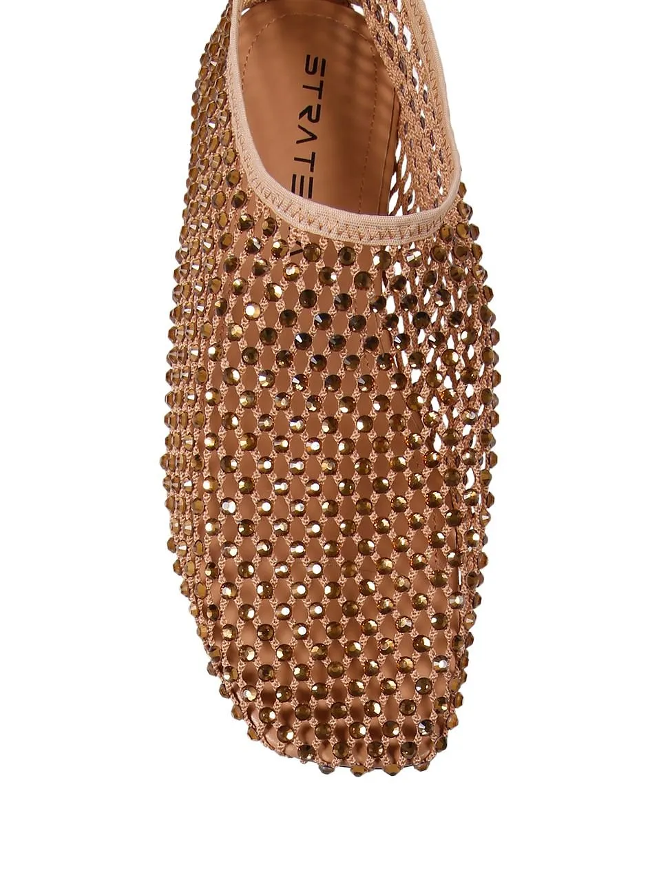Strategia Dollie Studded Mesh Ballet Flats