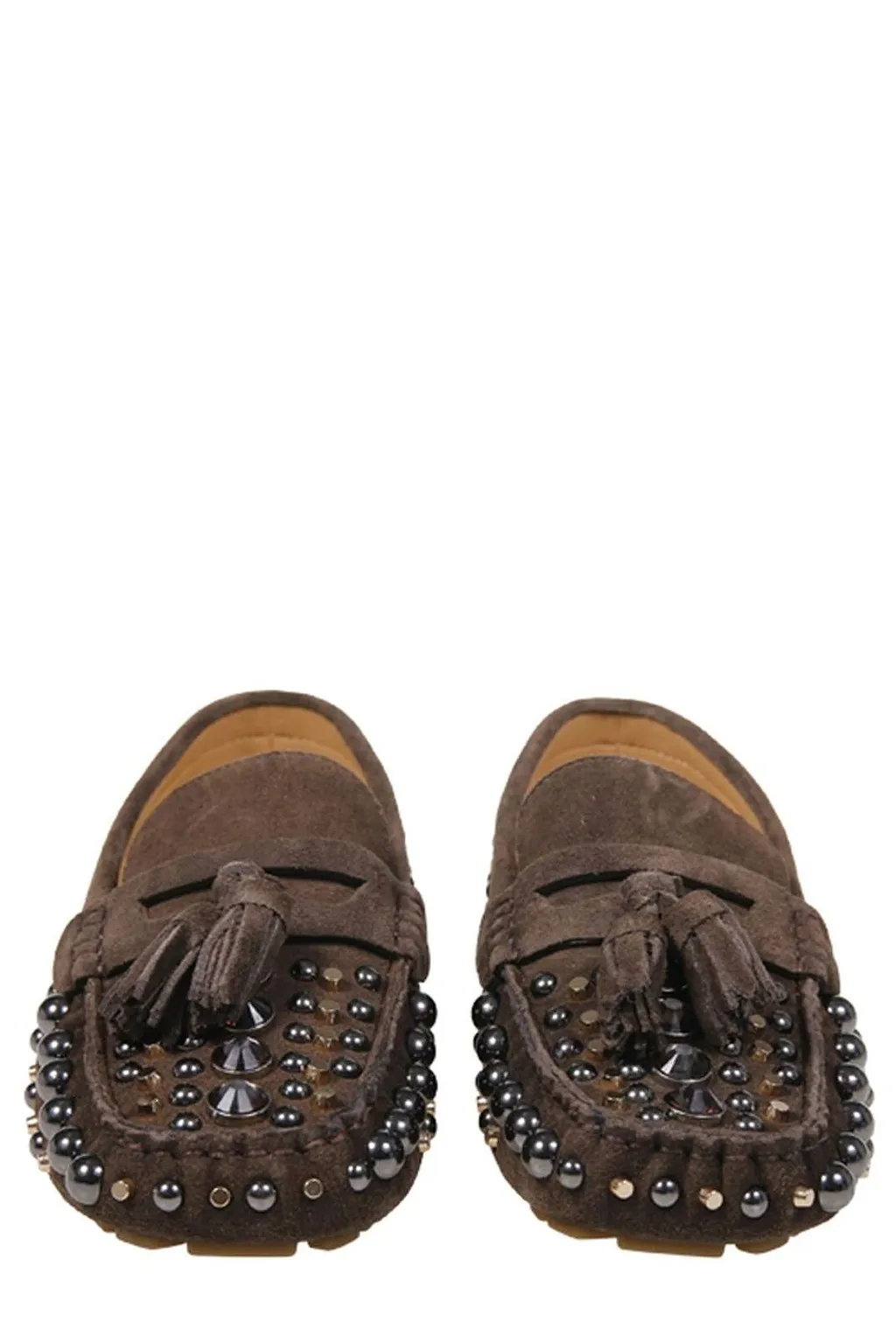 Strategia R51 Studded Tassel Flat Shoes