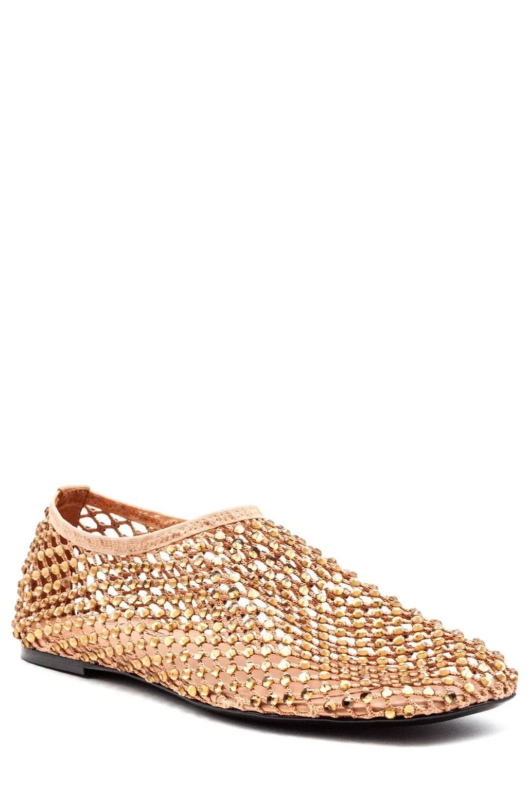 Strategia Rhinestone Mesh Ballet Flats