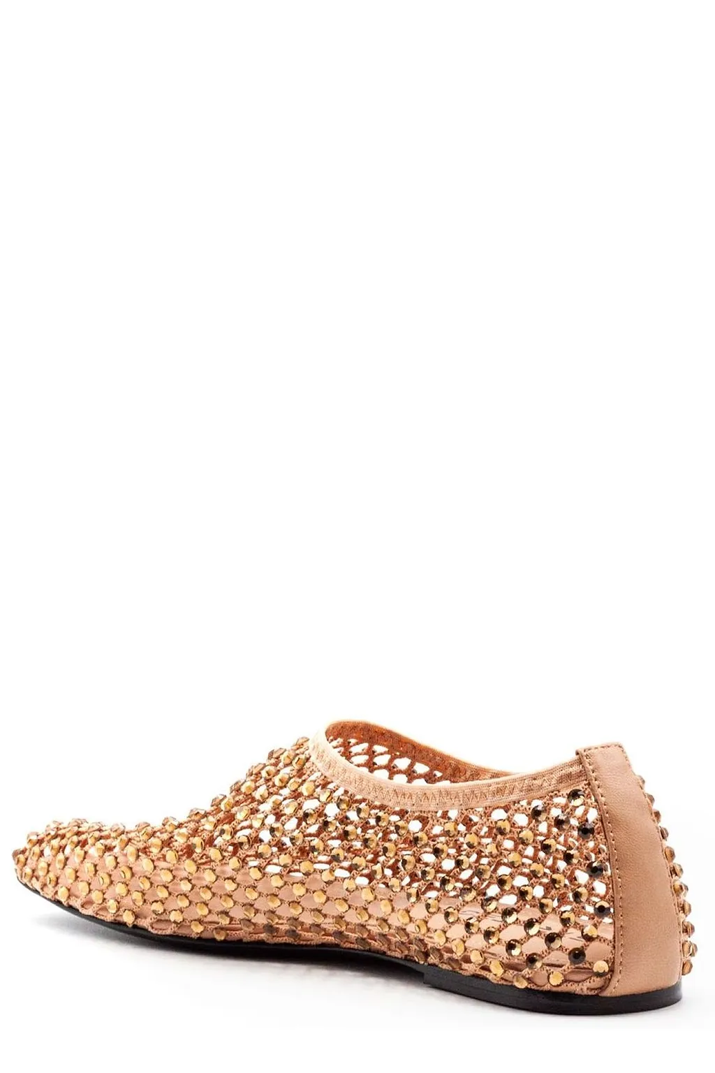 Strategia Rhinestone Mesh Ballet Flats