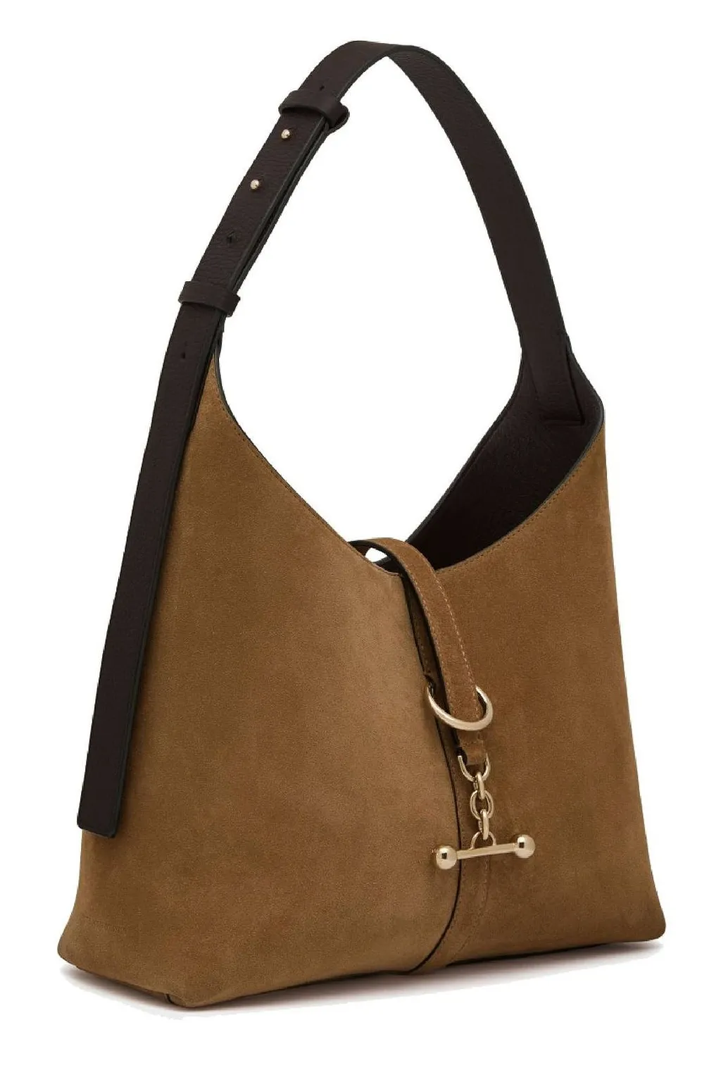 Bar-Detail Strapped Shoulder Bag