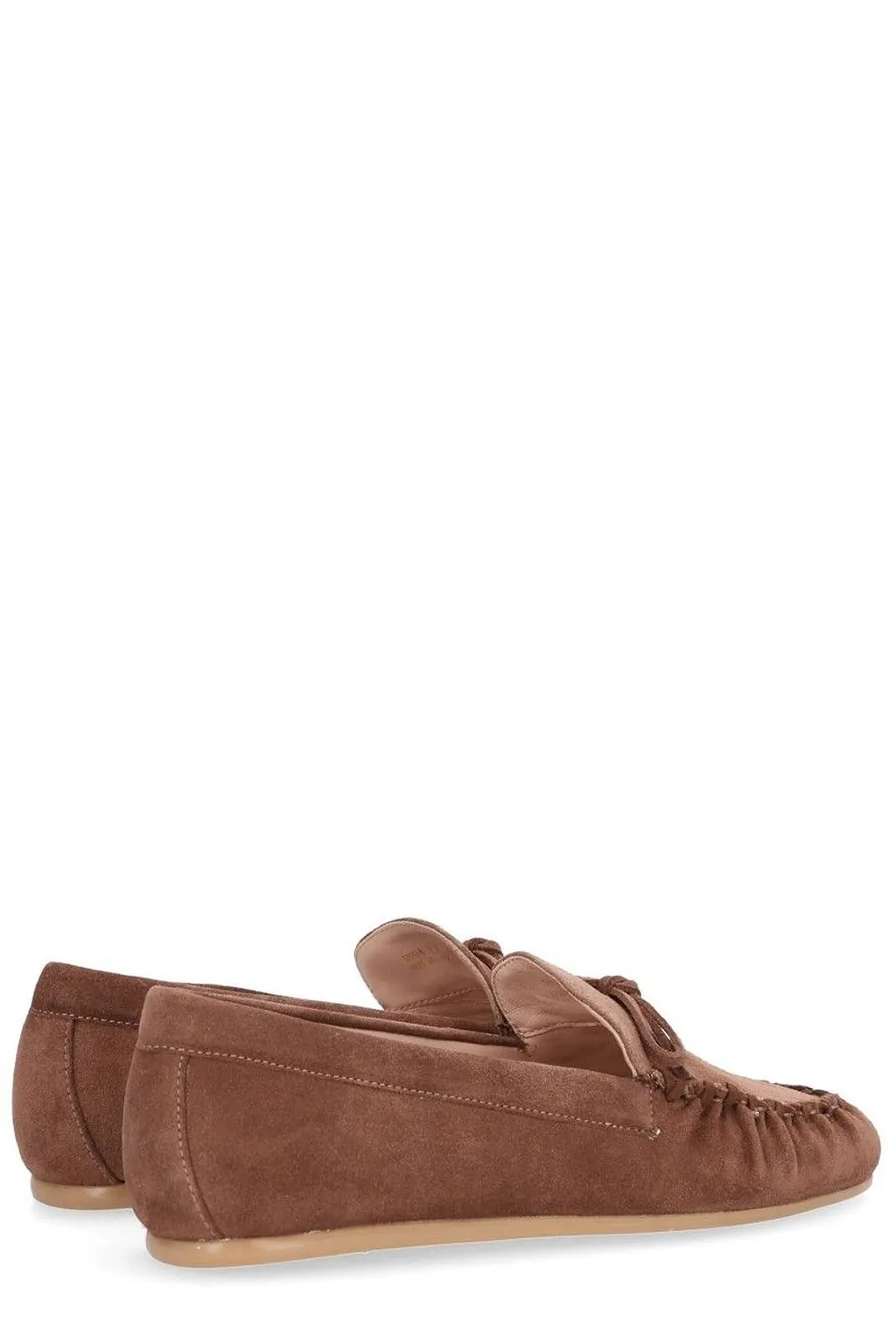 Stuart Weitzman Britt Bow Moccasin Flat Shoes