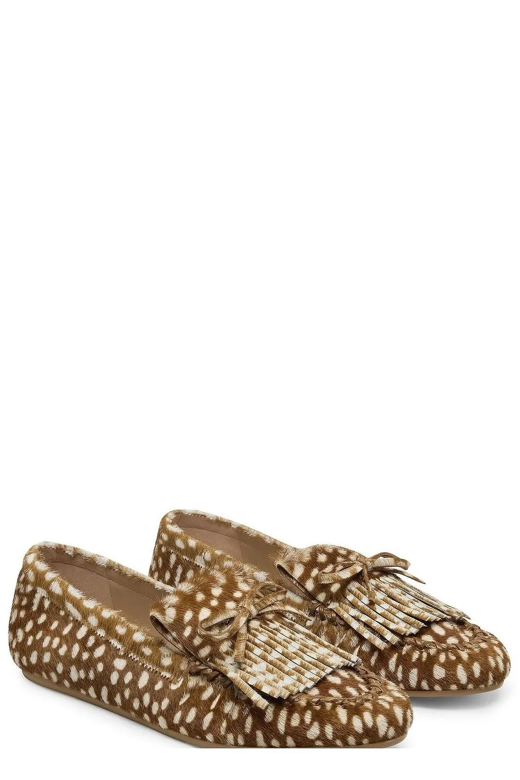 Stuart Weitzman Britt Fringe Moccasins