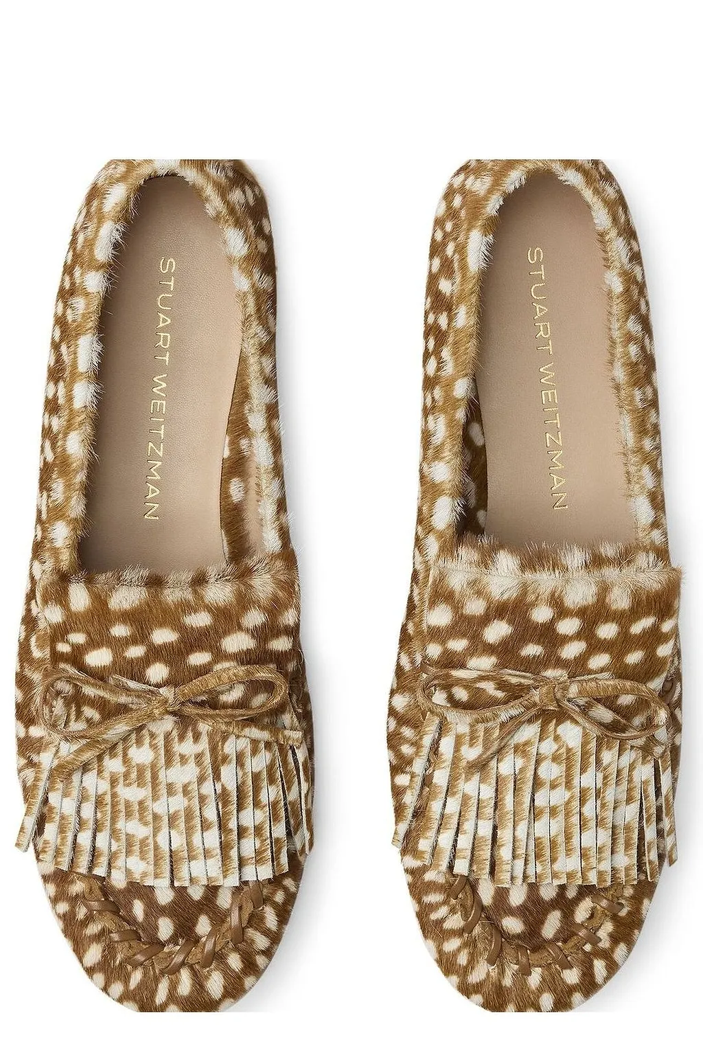 Stuart Weitzman Britt Fringe Moccasins