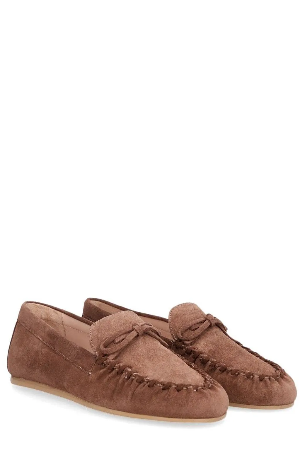 Stuart Weitzman Britt Bow Moccasin Flat Shoes