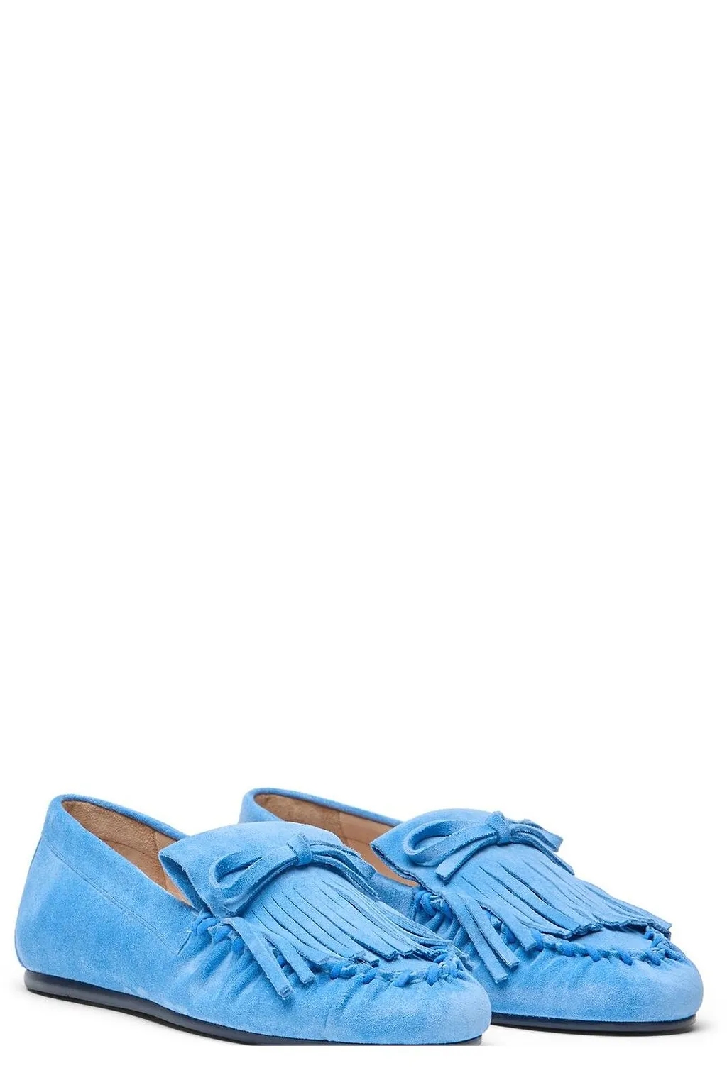 Stuart Weitzman Britt Fringe Moccasins