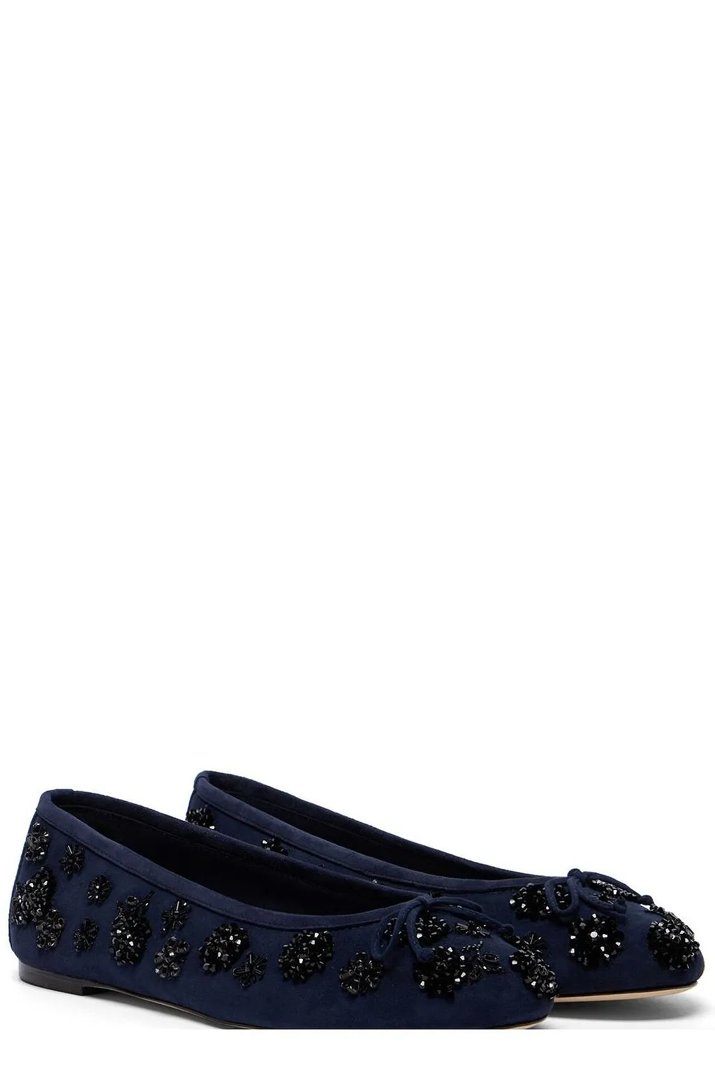 Prima Bow Embellished Ballet Flats