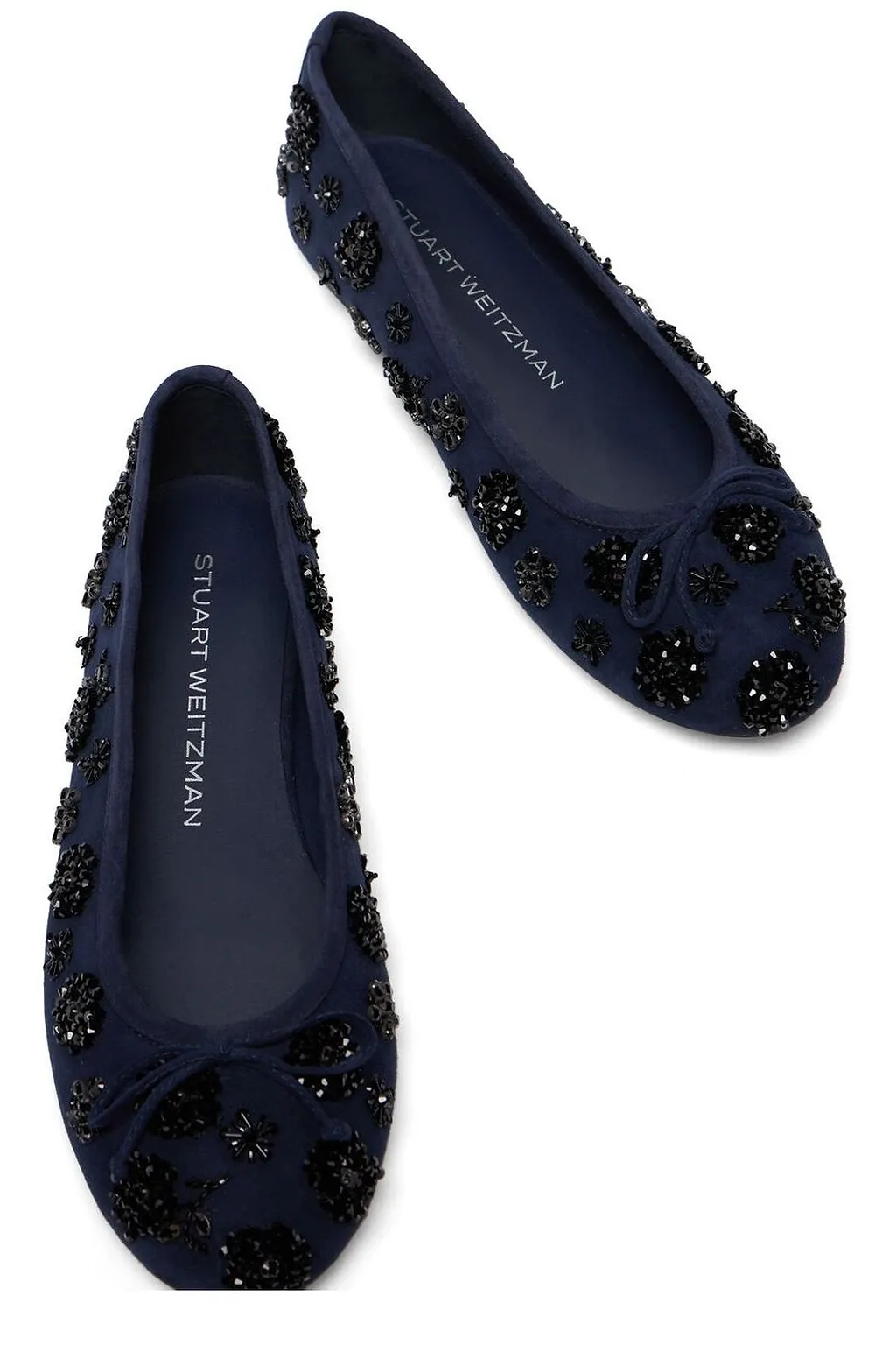 Prima Bow Embellished Ballet Flats