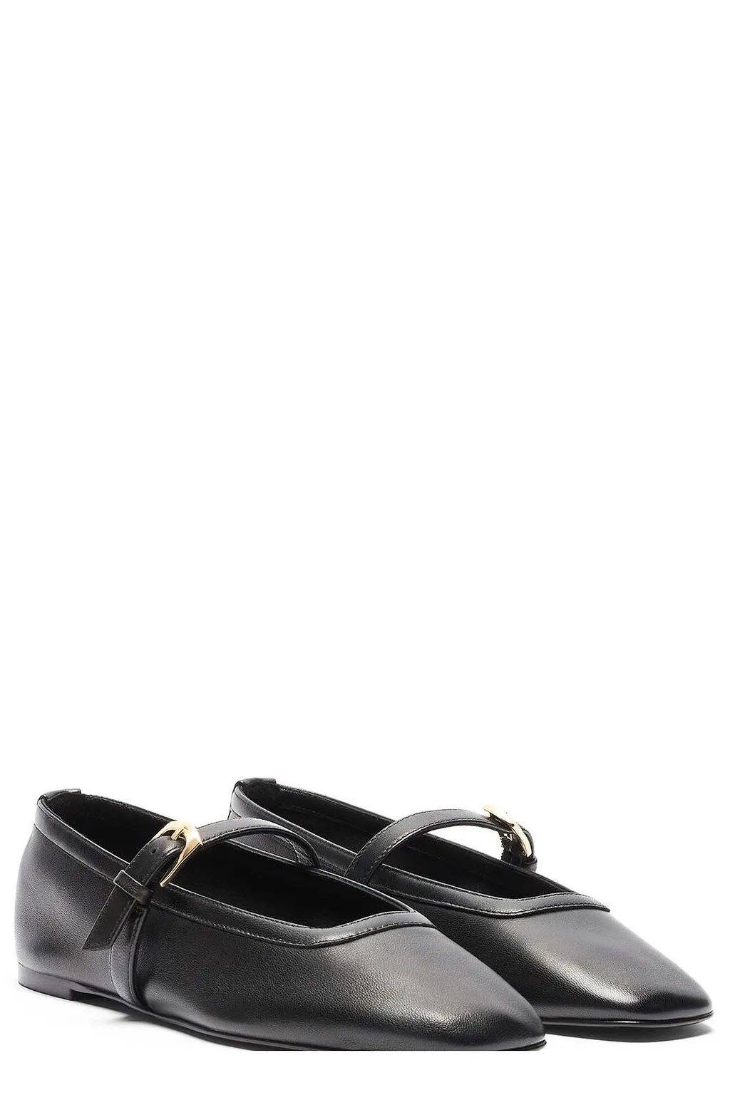 Stuart Weitzman Sai Buckled Ballet Flats