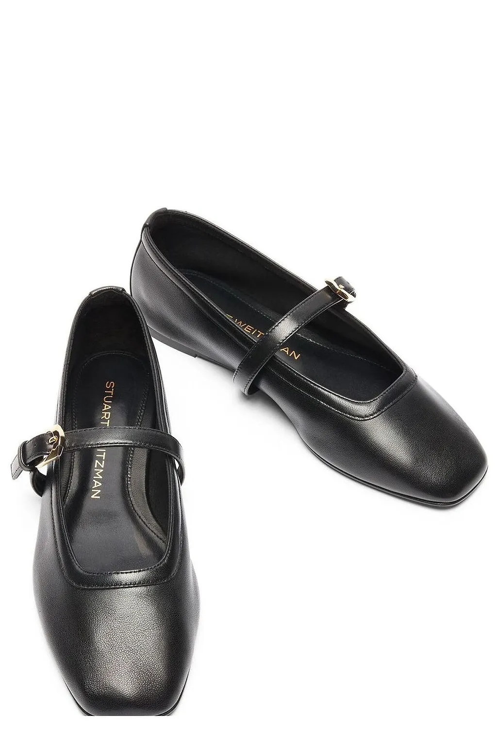 Stuart Weitzman Sai Buckled Ballet Flats