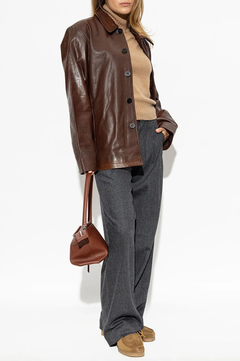 Studio Nicholson Landau Leather Jacket