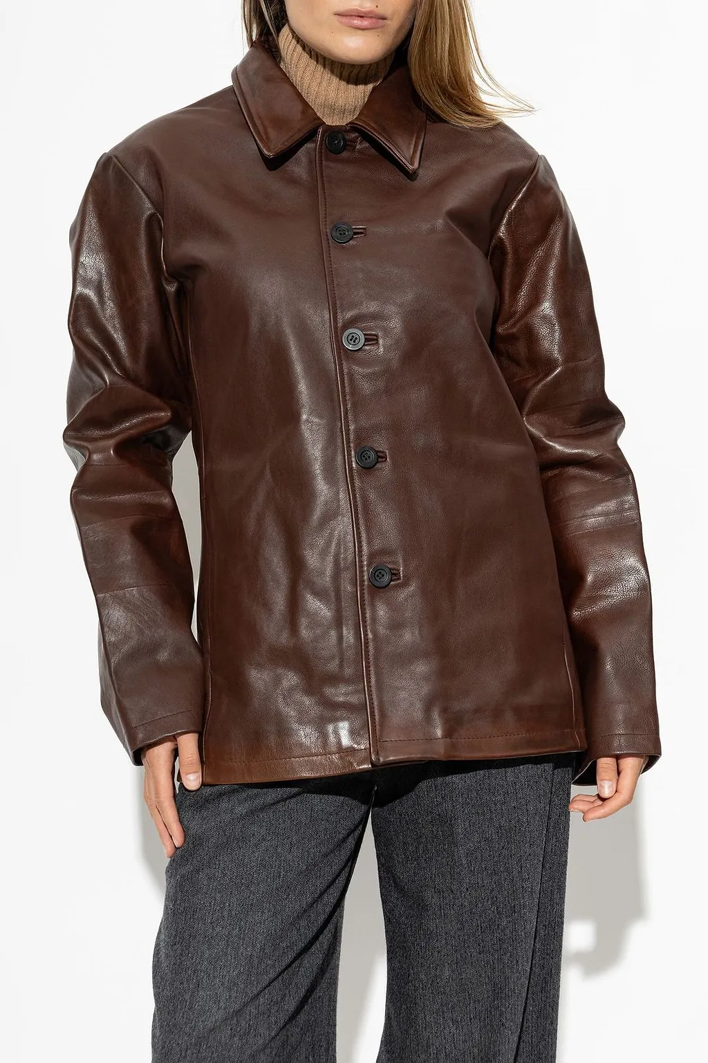 Studio Nicholson Landau Leather Jacket
