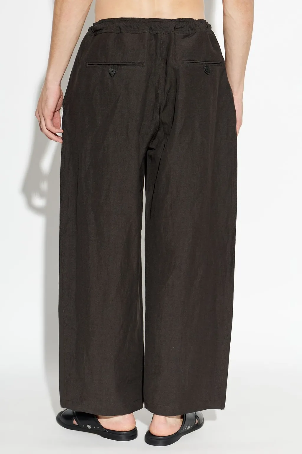 Studio Nicholson Sonny Drawstring Wide-Leg Pants