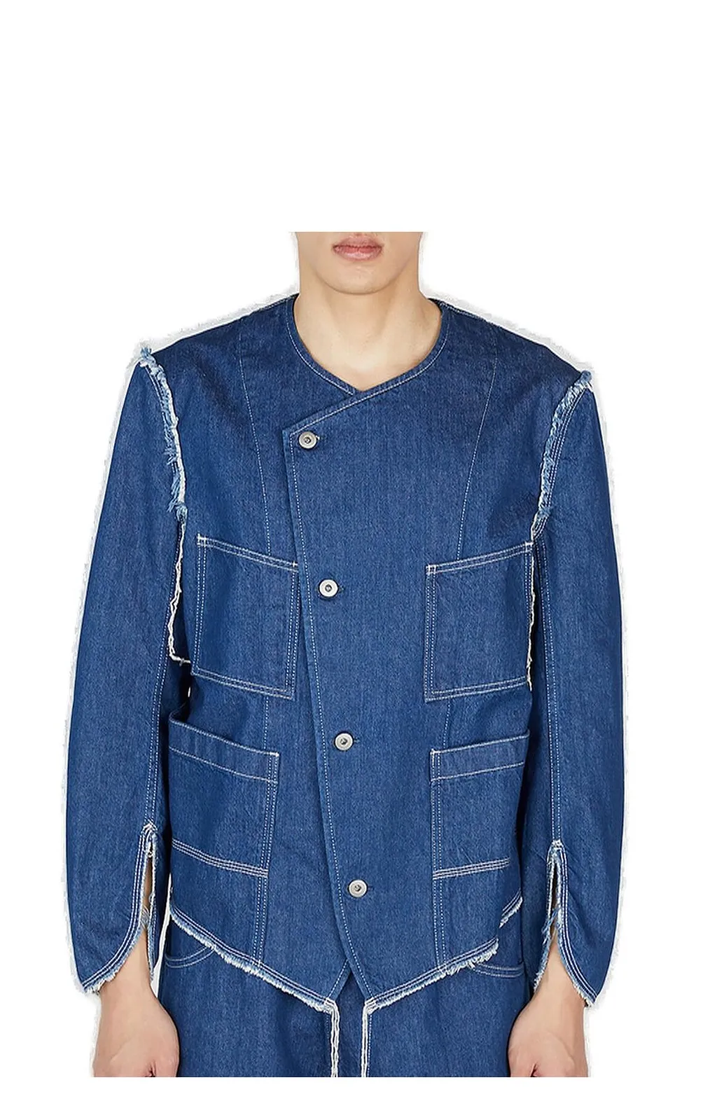 Sulvam Buttoned Denim Jacket