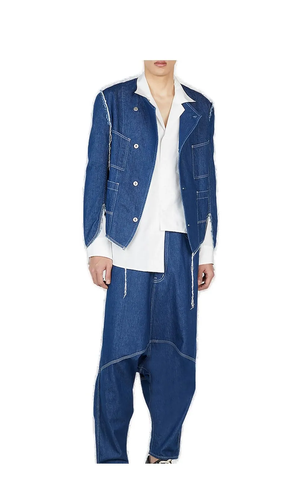 Sulvam Buttoned Denim Jacket