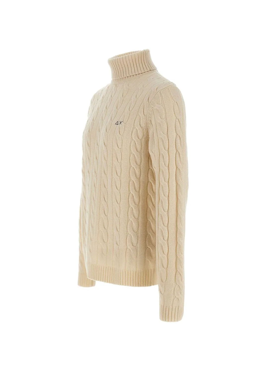 Sun 68 Cable-Knit Turtleneck Knitted Sweater