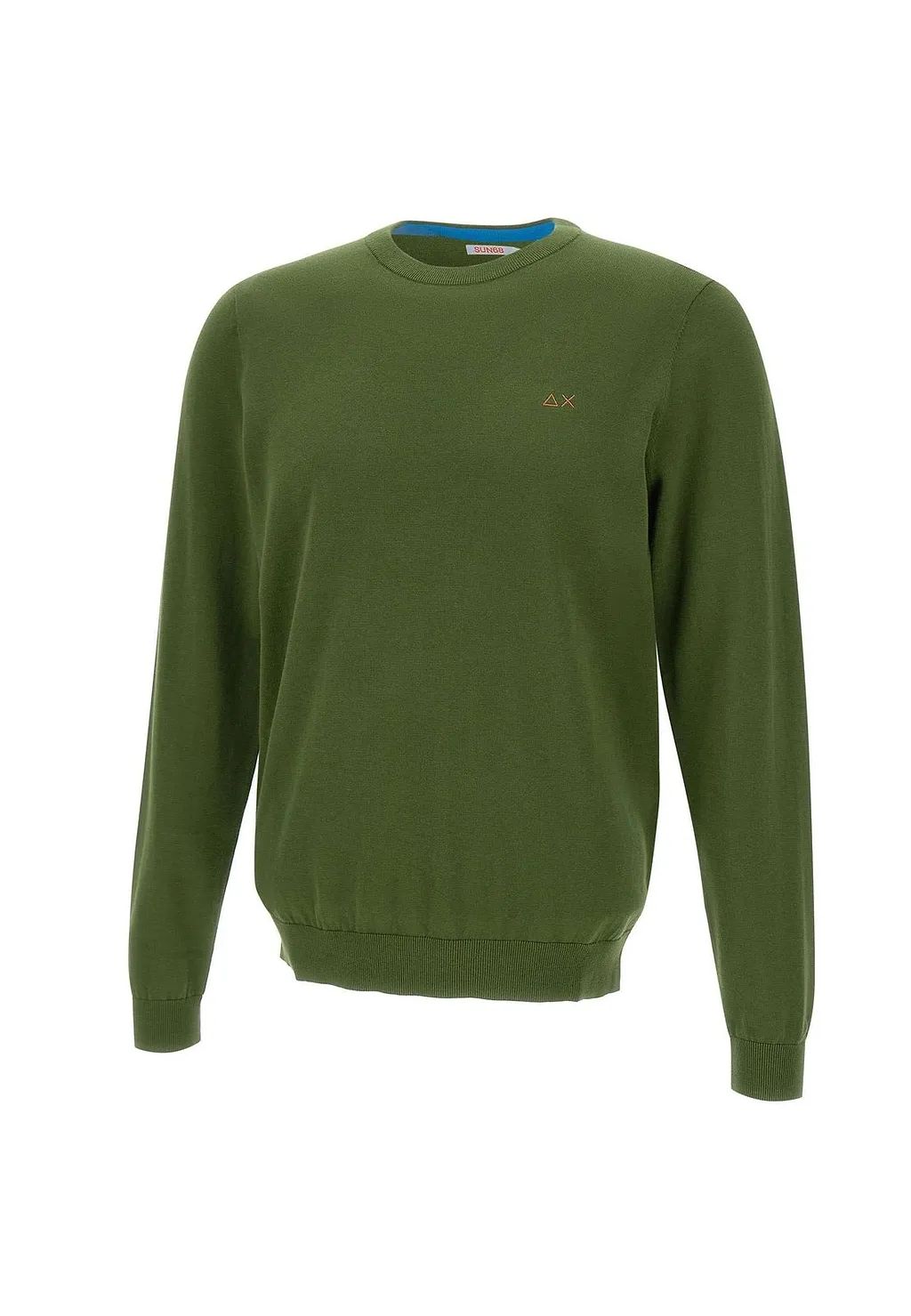 Sun 68 Elbow Patch Crew Knitted Sweater