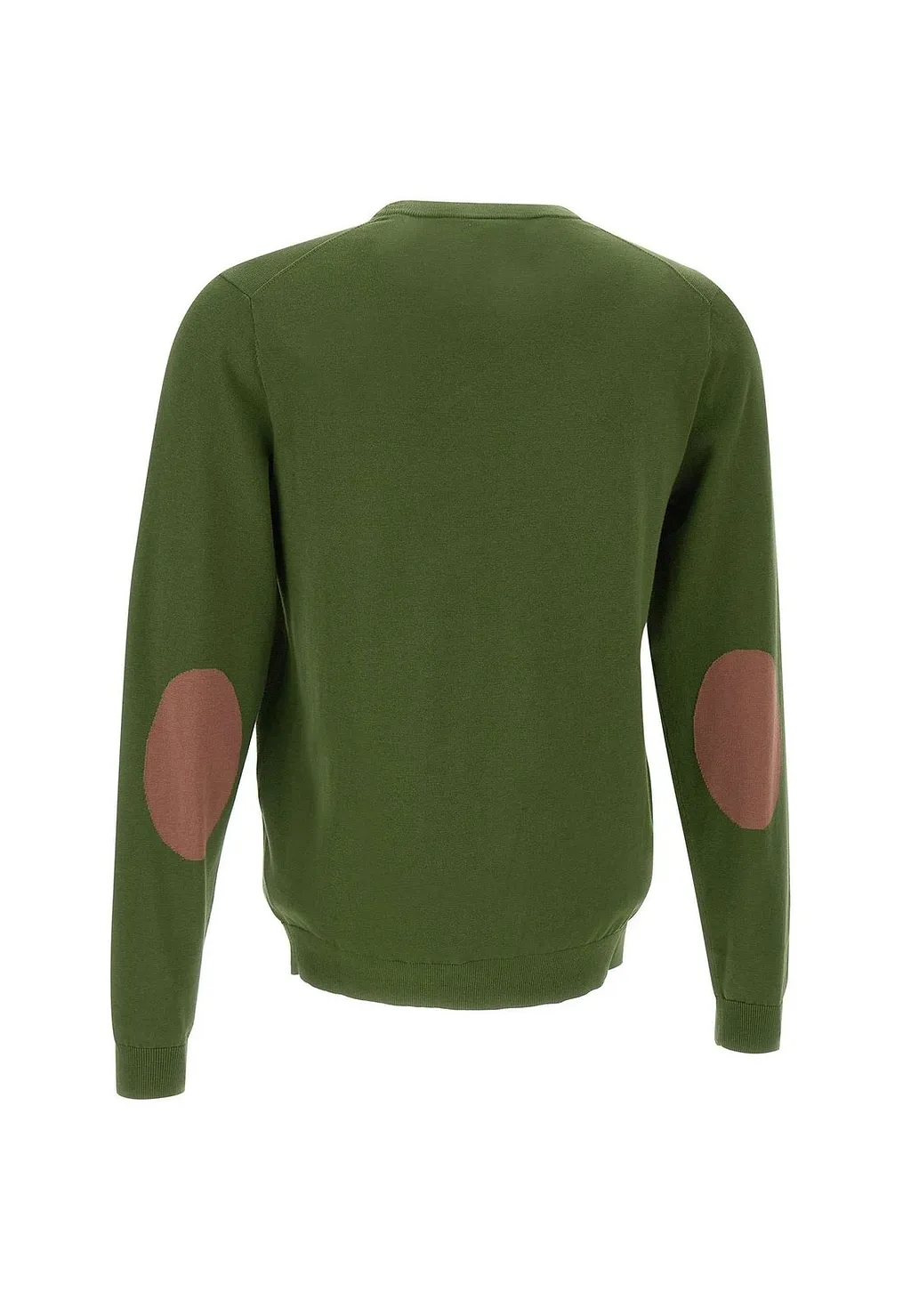 Sun 68 Elbow Patch Crew Knitted Sweater