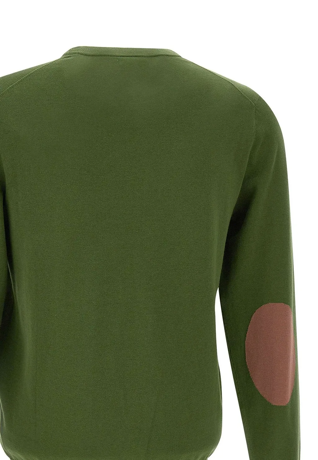 Sun 68 Elbow Patch Crew Knitted Sweater